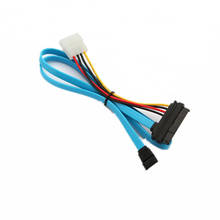 Cable SAS a SATA SFF-8482 Mini SAS 29Pin SCSI a SATA 7Pin con LP4 Molex IDE 4Pin Cable convertidor de disco duro 70CM 2024 - compra barato