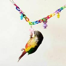 Красочная птица игрушка попугай качели клетка альпинистские игрушки для попугая Cockatiel Budgie Lovebird 35 см 2024 - купить недорого