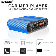 Kebidu-miniamplificador de Audio LED Digital para coche, decodificador MP3, USB, compatible con tarjeta TF, reproductor de Radio FM con Control remoto 2024 - compra barato