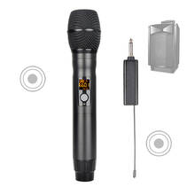 Micrófono de Karaoke Inalámbrico UHF para grabación en casa, cargador de batería para altavoces profesionales para DJ y conferencias 2024 - compra barato