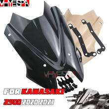 Parabrisas deportivo para motocicleta, visera deflectora de viento compatible con KAWASAKI Z900, Z-900, 2020, 2021 Z, 900 '20' 21 2024 - compra barato