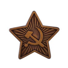 Soviet Star pin badge WWII USSR Soviet ARMY Russia Hammer sickle Military Pin bronze brooch 2024 - buy cheap