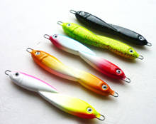 5PCS Deep sea Fishing Squid Spoon Lure Metal Jig Lure Jigbait spoon Spinner baits 40g Free shipping 2024 - buy cheap