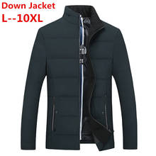 Plus size 8XL 6XL 5XL Winter Jacket Men Slim Fit White Duck Coats Fashion  Autumn Parka Male Slim Fit Black Bomber Big Size 2024 - buy cheap