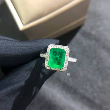 Square 3ct Emerald Diamond Ring 100% Original 925 sterling silver Engagement Wedding band Rings for Women Bridal Jewelry Gift 2024 - buy cheap