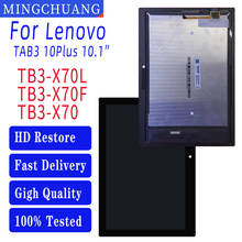 Pantalla LCD de 10,1 pulgadas para Lenovo, montaje de digitalizador con pantalla táctil, TB3-X70L, TB3-X70F, ZA0X, ZA0Y, TB3-X70N plus 2024 - compra barato