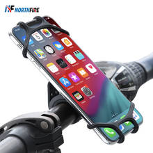 Adjustable Bike Bicycle Phone Holder Silicone Motorcycle Holder Stand  4''-6.5'' Mobile Phone Bike Handlebar Mount Bracket Stand 2024 - buy cheap