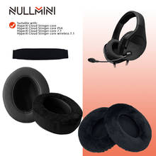 Almohadillas de repuesto NullMini para HyperX Cloud Stinger Core, auriculares, diadema, orejera, cuero grueso, funda de terciopelo, auriculares 2024 - compra barato