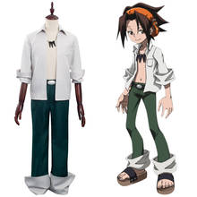 Shaman King The Super Star Yoh Asakura Cosplay Costume Adult Shirt Pants Suit Halloween Carnival Costumes 2024 - buy cheap