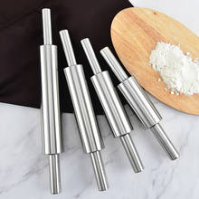 Stainless Steel Rolling Pin Non-stick Pastry Dough Roller Bake Pizza Noodles Cookie Pie Food Pasta Making Baking Kitchen Tools 2024 - buy cheap