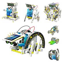 Наборы роботов на солнечной батарее, высокотехнологичные научные игрушки, детская интеллектуальная игрушка 13 в 1, развивающие пусковые наборы для детей, сборный робот-автомобиль 2024 - купить недорого