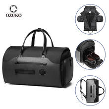 OZUKO Multifunction Suit Storage Travel Bag Men Waterproof Luggage Handbag Large Capacity Male Travel Duffle Bag with Shoe Pouch 2024 - buy cheap