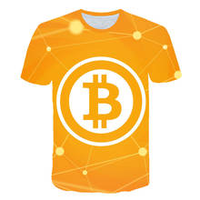 Camisa blockchain de bitcoins, camiseta tipo orgulho casual masculina, camiseta 3d fashion 2024 - compre barato