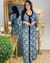 Turquia dubai abaya vestido feminino elegante impressão índia muçulmano vestidos abayas marroquino kaftan hijab islam roupas musulman vestidos 2024 - compre barato