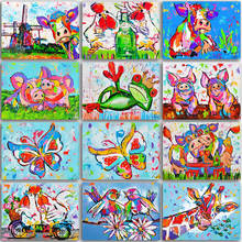 5D DIY Diamond Painting animals Color cow bird pig home decor Full Square&Round Diamond mosaic Diamond embroidery Cross stitch 2024 - buy cheap