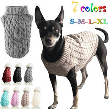 Warm Sweater Clothes for Dog Cat Wool Outfit Winter Knitting Clothing Pet Puppy Cat Vest Costume for Small Chihuahua Dogs 2024 - купить недорого