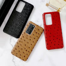 Real Cowhide P40 Pro Case For Huawei P40 Case Luxury Leather P40+ Cover Shockproof Hard Pc P40 Pro Coque For Huawei P40 Pro Case 2024 - buy cheap