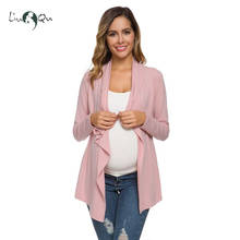 Maternity Top Wrap Kimono Cardigans Breastfeeding Casual Maternity Clothes Pregnancy Shirt Nursing Tops Outwear Womens Clothing 2024 - купить недорого