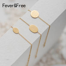 Fever & Free Retro elegante runa pulsera de acero inoxidable para mujer brazalete de hojas y brazaletes irregulares grabados joyería 2024 - compra barato