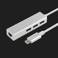 USB Type C USB-C to ethernet Gigabite network adapter USB-C to USB 3.0 hubX3 (Realtek chipset) 2024 - buy cheap