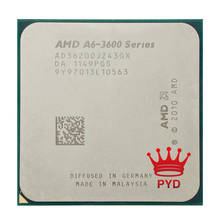 AMD A6-Series A6-3620 Quad-Core 2,3 ГГц 65 Вт FM1 905-pin Процессор AD3620OJZ43GX 2024 - купить недорого