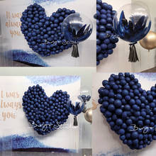 100PCS/Set 10 Inch 2.2 Gram Black Blue Latex Balloon Starry Sky, Night Blue Decoration Balloon 2024 - buy cheap