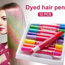 12 Color Hair Chalk Temporary Washable Hair Dye For Kids And Teen Use For Christmas Cosplay Theater Halloween Makeup 2024 - buy cheap