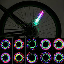 32 Patterns Cool LEDs Colorful Rainbow Bike Spoke lamp Safety Night Cycling lighting Bicycle Wheel Light Signal 2024 - buy cheap