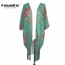 Chiffon Green Fringe Jacket Beach Holiday Chiffon Shawl Beach Sunscreen Cover Top Swim Cover Up For Women Beach Wear Dresses 2024 - buy cheap