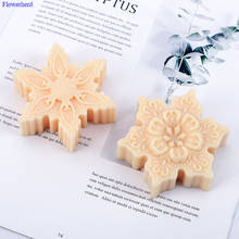2 Patterns Christmas Series Snowflakes Fondant Cake Silicone Mold Cake Decor DIY Chocolate Biscuit Mold Handmade Soap Molds 2024 - buy cheap