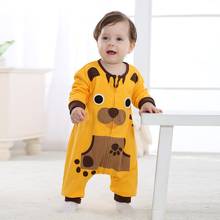 Mono de bebé con personaje de tigre amarillo, forro polar de manga larga, Primavera, algodón, recién nacido, 0-24 meses, pelele, ropa de bebé, RL4-4 2024 - compra barato