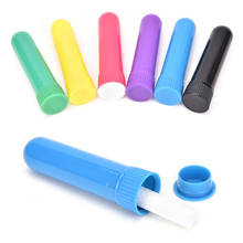 Inaladores nasais aromaterapia 10 embutidos plástico, varas com espinhos para óleo essencial, recipiente nasal de nariz 2024 - compre barato