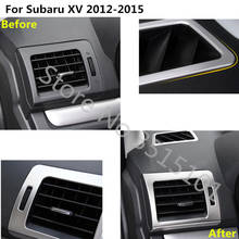 Cubierta de adorno de coche, marco de lámpara, embellecedor ABS, aire acondicionado delantero, campanas de salida, 5 uds para Subaru XV 2012 2013 2014 2015 2016 2024 - compra barato