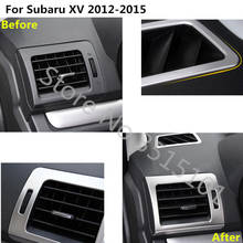 Car Garnish Cover Frame Lamp Trim ABS Front Air Condition Outlet Vent Hoods 5pcs For Subaru XV 2012 2013 2014 2015 2016 2024 - buy cheap