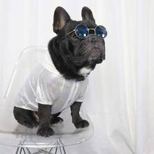 Verão roupas para animais de estimação sol bulldog francês cachorro gordo traje à prova dpets água animais cães roupas respirável cachorro cachorro cachorro camisa pug ropa perro 2024 - compre barato