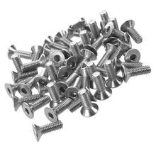 Tornillos avellanados de acero inoxidable, llave hexagonal, M4 x 12mm, 50 piezas 2024 - compra barato