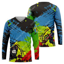 Enduro bike jerseys motocross bmx jersey downhill dh short sleeve cycling clothes mx summer mtb t-shirt 2024 - buy cheap