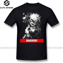Camiseta bakugou boku no hero academia, camiseta de manga curta estampada masculina plus size 2024 - compre barato