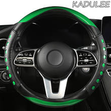 KADULEE Microfiber Leather Car Steering Wheel Cover For Renaults Duster Megane 2 3 koleos Logan sandero Scenic 2 2024 - buy cheap