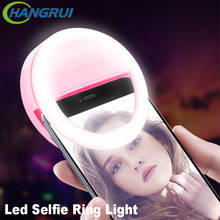 Anel de luz led para selfie, clipe para lentes de celular, lâmpada para maquiagem, câmera fotográfica, luz noturna, iluminação para youtube 2024 - compre barato