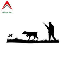 Aliauto Interesting Car Sticker Hunter Hunting & Dog Auto Accessories Fashion Vinyl Decal Sunscreen Waterproof,16cm*6cm 2024 - buy cheap