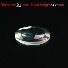 Диаметр 31 мм фокусное расстояние 54,92 мм плоско-выпуклая линза увеличительное оптическое стекло линза Призма завод по обработке 2023 - купить недорого