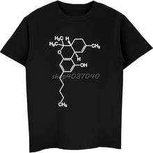 Футболка мужская хлопковая с коротким рукавом, смешная тхк, тетрагги, дронабинол, молекула молекулы, крутая, уличная одежда в стиле Харадзюку, на лето 2024 - купить недорого