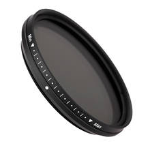 Fotga 52mm Slim Fader Variable ND Filter Adjustable Neutral Density ND2 to ND400 2024 - buy cheap