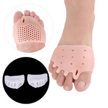 Silicone Five Holes Honeycomb Foot Care Tool Hallux Valgus Orthopedic Braces Toe Foot Care Corrector Thumb Bone Orthotics 1pair 2024 - buy cheap