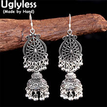 Uglyless-pendientes de plata de primera ley para mujer, aretes, bolas, plata esterlina 925, estilo étnico, tailandés, E1899 2024 - compra barato