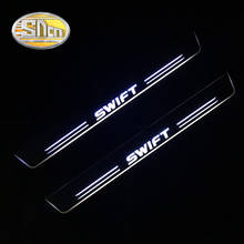 Soleira de porta com luz led dinâmica, pedal de boas vindas para suzuki swift alto vitara s-cross 2004 a 2020 2024 - compre barato