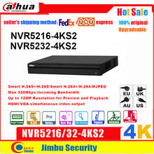 Dahua 4K NVR  Video recorder NVR5208-4KS2 NVR5216-4KS2 NVR5232-4KS2 8CH 16CH 32CH Network Video Recorder without PoE Ports DVR 2024 - buy cheap