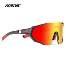 KDEAM Rimless Shield Men's Polarized Sunglasses Ultra-lightweight TR90 Frame Full-spectrum UVA/UVB Protection Glasses Cat.3 2024 - buy cheap