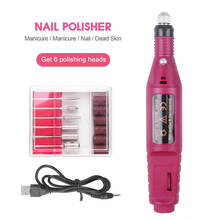 Electric Nail Drills Kit Remove Polish Manicure Pedicure 6pcs Nail File Sanding Bands Machine Nail Art Pen Device Equipment #Q-1 2024 - buy cheap